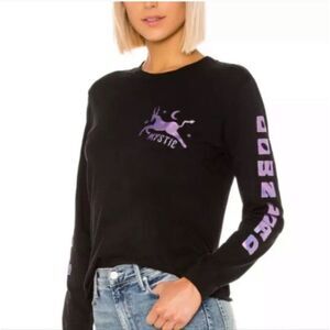 Mother Boxy Goodie Long Sleeve Tee Cosmic Download Black XS
